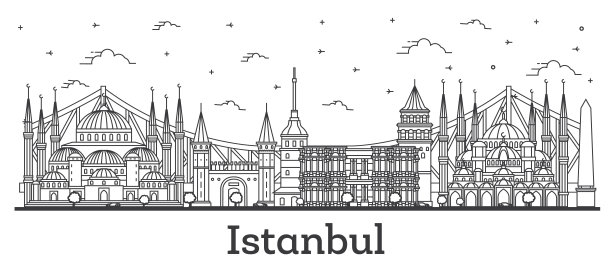 土耳其建筑线描印象