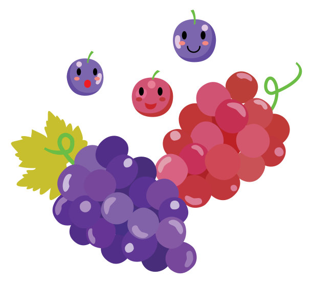 卡通葡萄