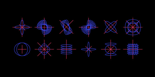 圆形徽章现代扁平风格图