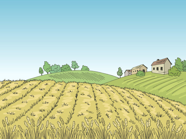 简约风格卡通树木插画