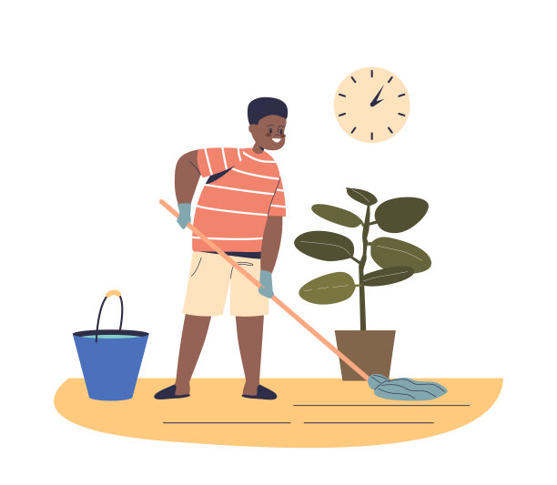 日常生活场景插画