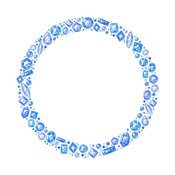 玻璃材质方块矩形圆圈