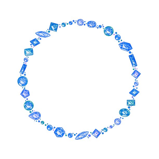 玻璃材质方块矩形圆圈