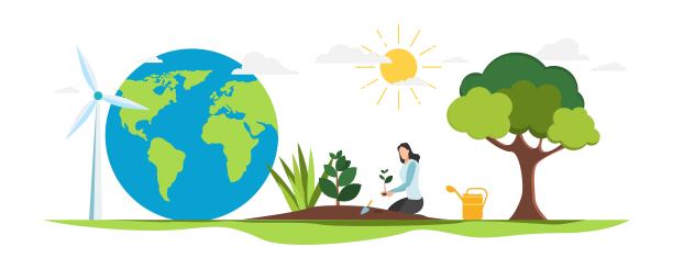 世界环境保护日再生能源海报