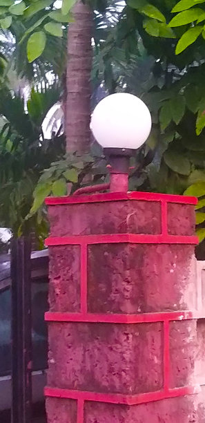 城市绿化红灯笼装饰