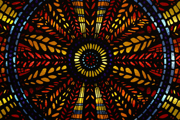 精美对称圆形花纹图案