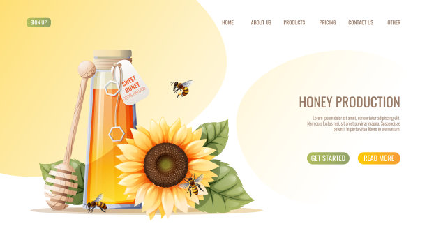 蜂蜜农产品宣传海报设计
