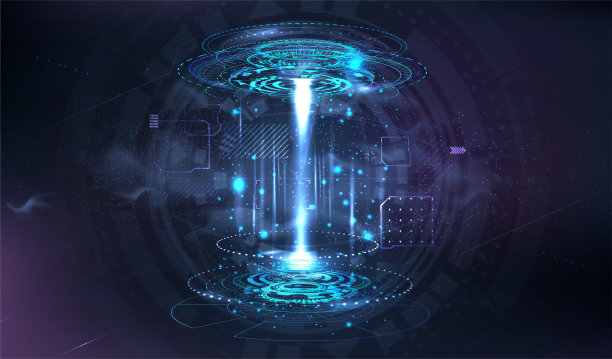 科技感蓝色光效