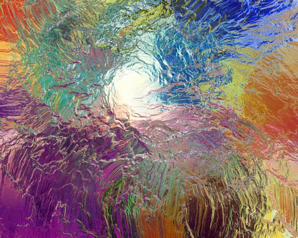 抽象教堂玻璃印花