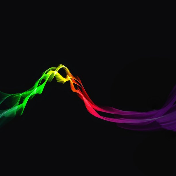 炫彩流动的火焰抽象图案