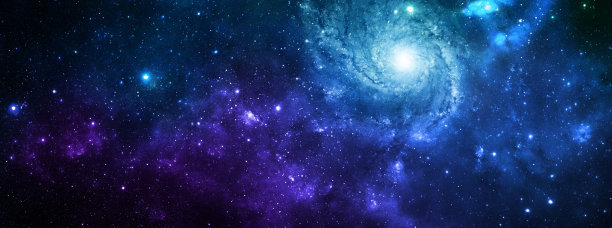 蓝色星空璀璨星空
