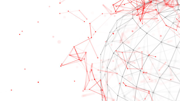 蓝红色科技互联网背景