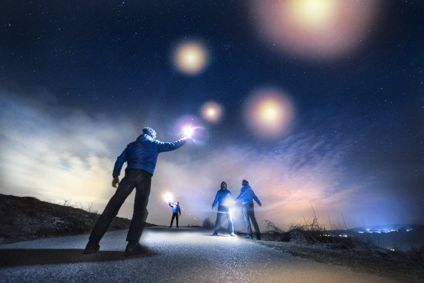 繁星点点蓝色动态宇宙