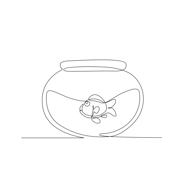 玻璃鱼缸,水下摄影,金鱼