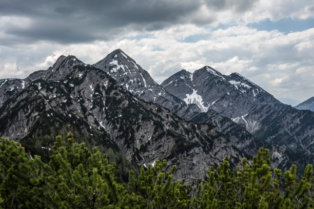 山谷,山,山脊