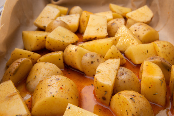 土豆横切面食物原料