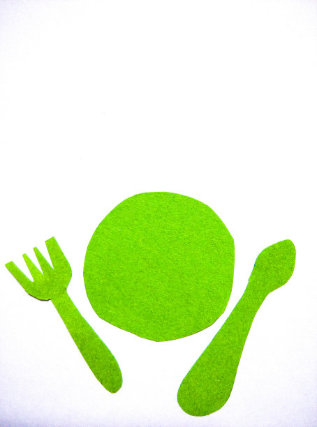 绿色餐台纸