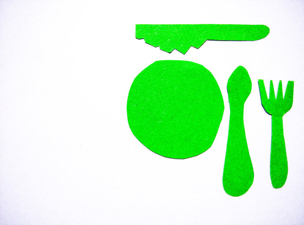 绿色餐台纸