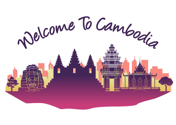 柬埔寨吴哥窟旅游海报