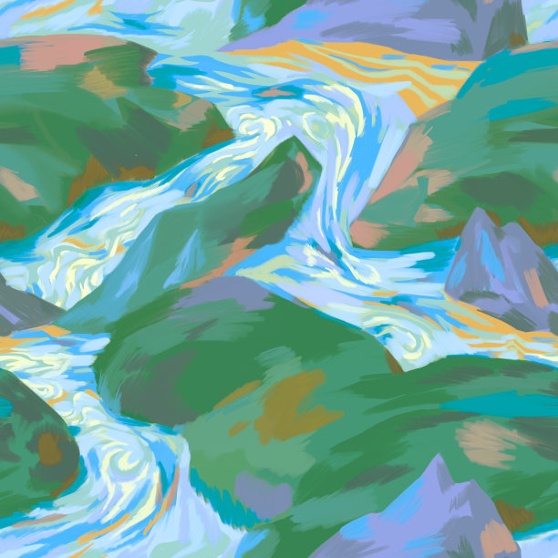 精美大理石底纹抽象画