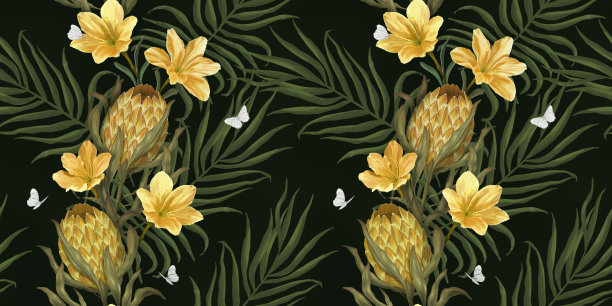 织物图案四方连续图