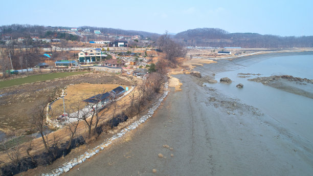 航拍韩国仁川