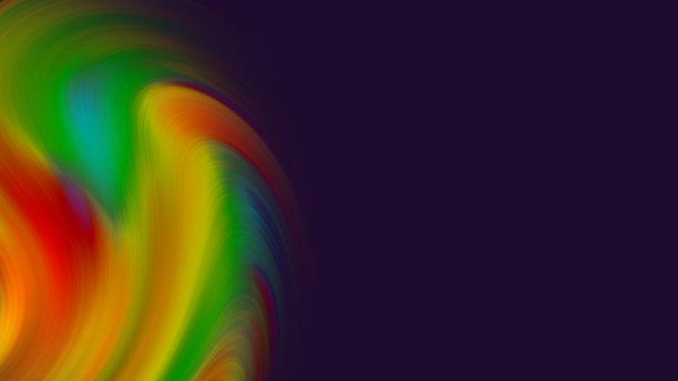 矢量彩色立体分形图案