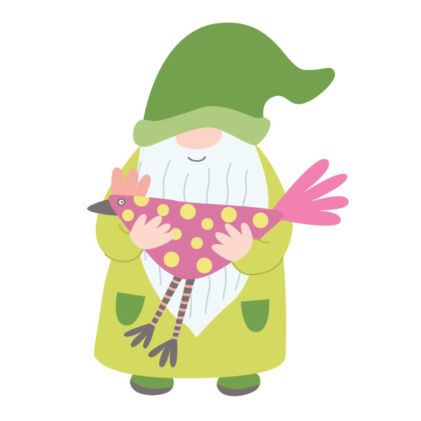 可爱矢量度假元素绿色