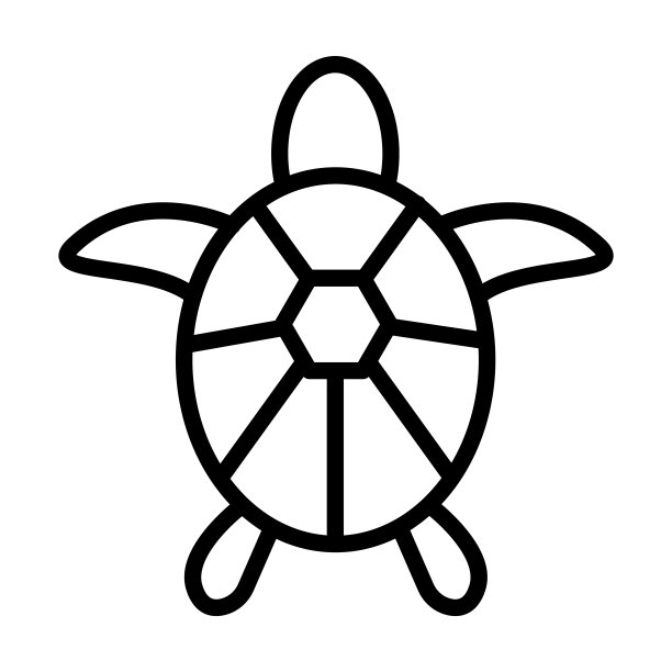 章鱼乌龟海星简笔画