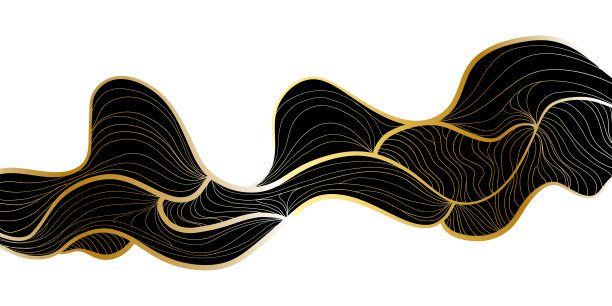 金色抽象格子纹