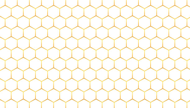 金色抽象格子纹