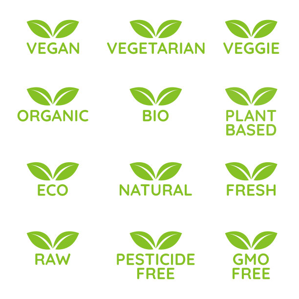 绿色能源果蔬标志设计