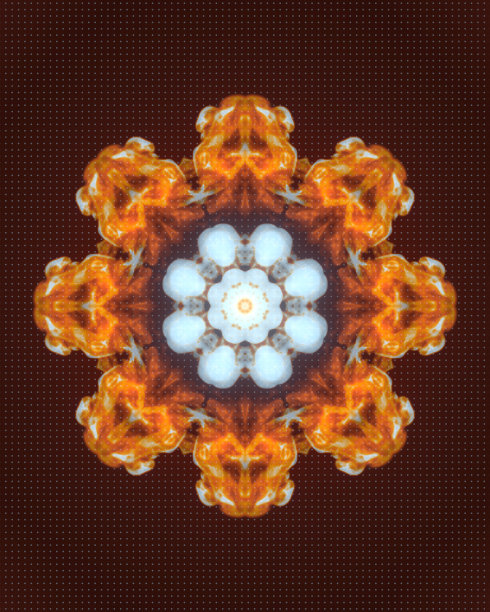 炫彩流动的火焰抽象图案