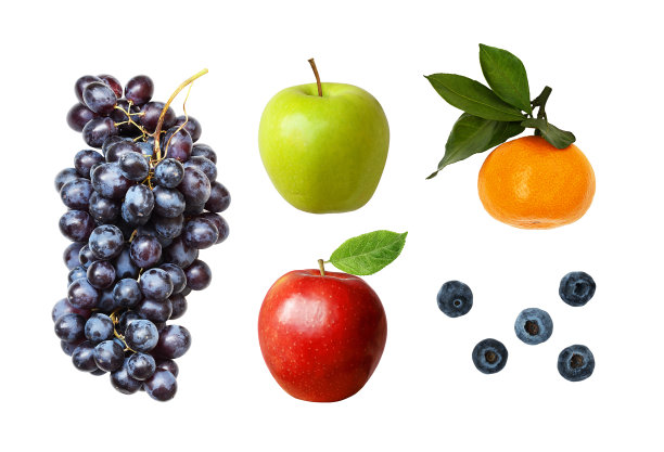 浆果,蓝莓,熟的