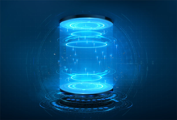 紫色光圈背景霓虹背景