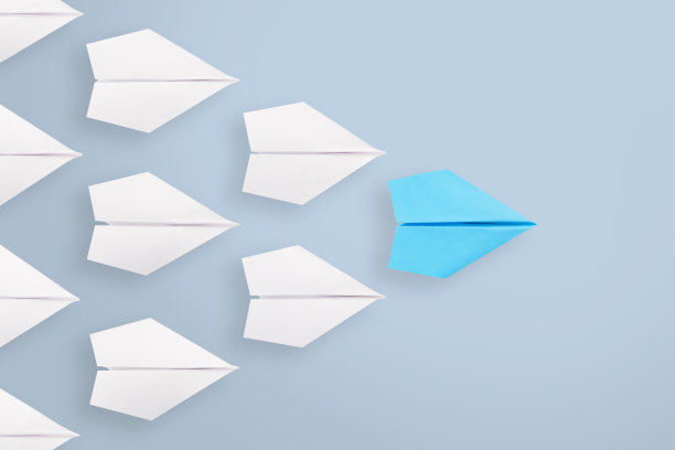 引领未来背景板蓝色