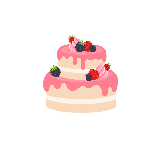 雪人草莓水果蛋糕