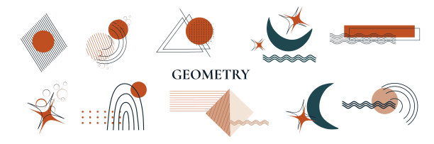 抽象几何四方连续图