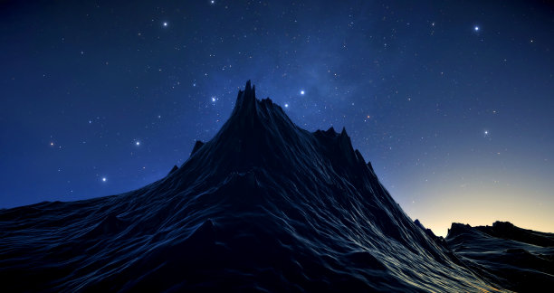 蓝色星空背景
