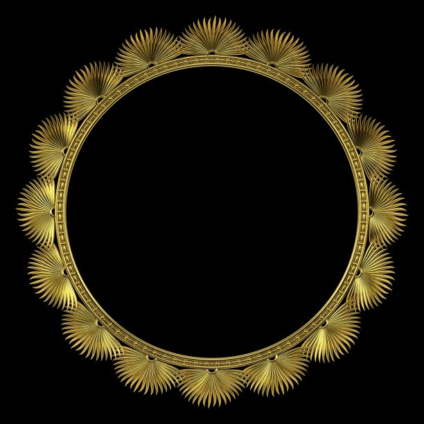 精美对称圆形花纹图案