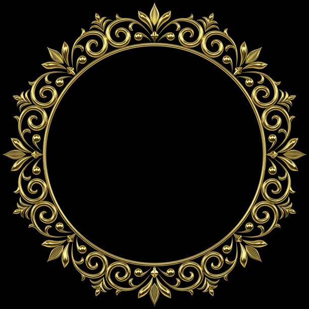 精美对称圆形花纹图案