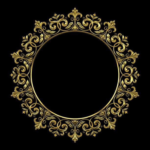 精美对称圆形花纹图案