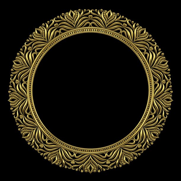 精美对称圆形花纹图案