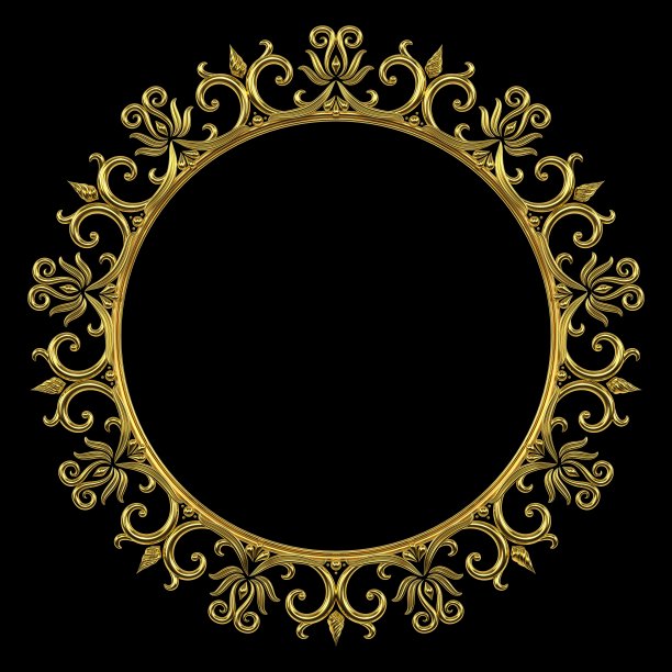 精美对称圆形花纹图案