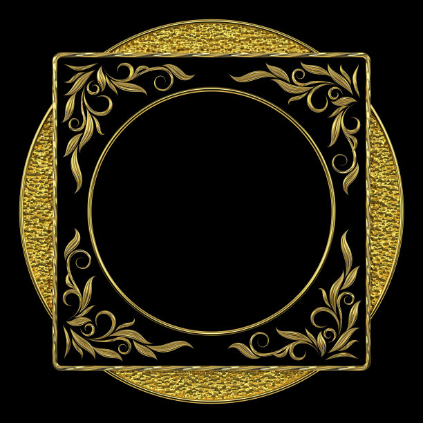 精美对称圆形花纹图案