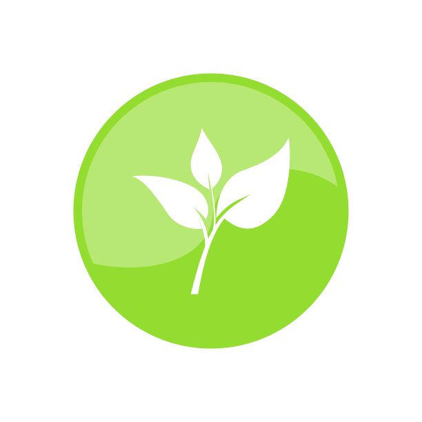 绿色精美圆形花纹图案