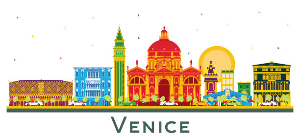 威尼斯旅游宣传插画