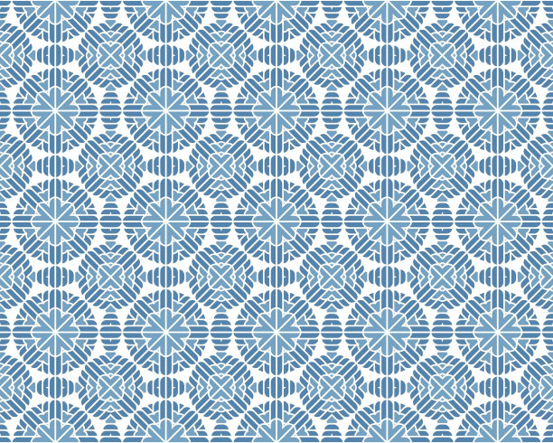 紫蓝几何花纹无缝图案