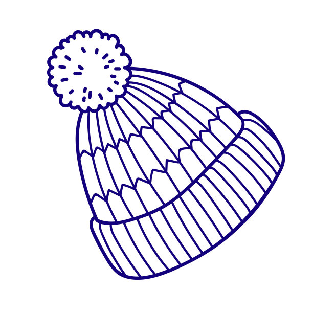 针织毛线儿童衣帽