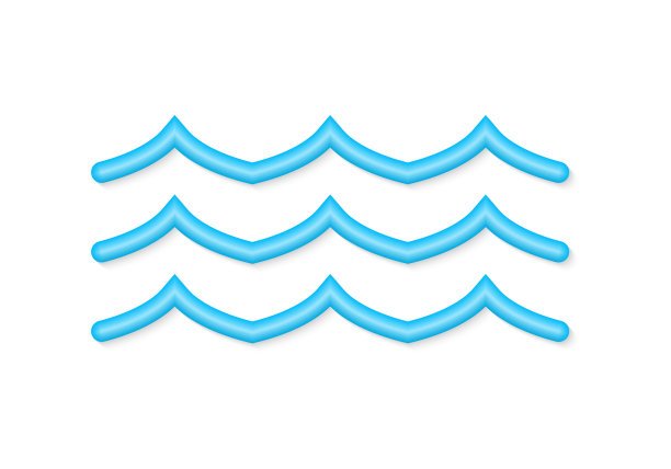 创意海浪图形标志logo